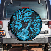 Hawaii Ukulele Spare Tire Cover Polynesian Pattern Sky Blue Version LT01 - Polynesian Pride