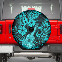 Hawaii Ukulele Spare Tire Cover Polynesian Pattern Turquoise Version LT01 - Polynesian Pride