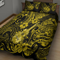 Hawaii Ukulele Quilt Bed Set Polynesian Pattern Yellow Version LT01 - Polynesian Pride