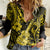 Hawaii Ukulele Women Casual Shirt Polynesian Pattern Yellow Version LT01 Female Yellow - Polynesian Pride