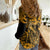 Hawaii Fish Hook Women Casual Shirt Polynesian Pattern Gold Version LT01 - Polynesian Pride