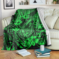 Hawaii Fish Hook Blanket Polynesian Pattern Green Version LT01 - Polynesian Pride