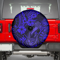 Hawaii Fish Hook Spare Tire Cover Polynesian Pattern Navy Blue Version LT01 - Polynesian Pride