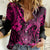 Hawaii Fish Hook Women Casual Shirt Hibiscus Hawaii Tribal Tattoo Pink Version LT01 Female Pink - Polynesian Pride