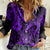 Hawaii Fish Hook Women Casual Shirt Hibiscus Hawaii Tribal Tattoo Purple Version LT01 Female Purple - Polynesian Pride