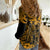 Hawaii King Kamehameha Women Casual Shirt Polynesian Pattern Gold Version LT01 - Polynesian Pride