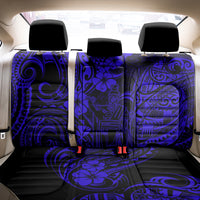 Hawaii King Kamehameha Back Car Seat Cover Polynesian Pattern Navy Blue Version