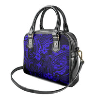 Hawaii King Kamehameha Shoulder Handbag Polynesian Pattern Navy Blue Version LT01 - Polynesian Pride