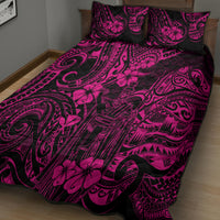 Hawaii King Kamehameha Quilt Bed Set Polynesian Pattern Pink Version LT01 - Polynesian Pride