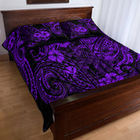 Hawaii King Kamehameha Quilt Bed Set Polynesian Pattern Purple Version LT01 - Polynesian Pride