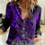Hawaii King Kamehameha Women Casual Shirt Polynesian Pattern Purple Version LT01 Female Purple - Polynesian Pride