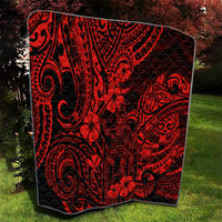 Hawaii King Kamehameha Quilt Polynesian Pattern Red Version LT01 - Polynesian Pride