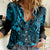 Hawaii King Kamehameha Women Casual Shirt Polynesian Pattern Sky Blue Version LT01 Female Blue - Polynesian Pride