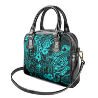 Hawaii King Kamehameha Shoulder Handbag Polynesian Pattern Turquoise Version LT01 - Polynesian Pride