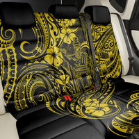 Hawaii King Kamehameha Back Car Seat Cover Polynesian Pattern Yellow Version