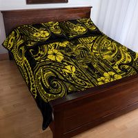 Hawaii King Kamehameha Quilt Bed Set Polynesian Pattern Yellow Version LT01 - Polynesian Pride