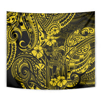 Hawaii King Kamehameha Tapestry Polynesian Pattern Yellow Version LT01 - Polynesian Pride