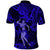 Hawaii Hula Girl Polo Shirt Polynesian Pattern Navy Blue Version LT01 - Polynesian Pride