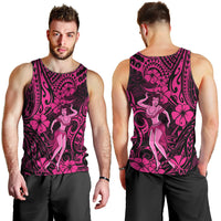 Hawaii Hula Girl Men Tank Top Polynesian Pattern Pink Version LT01 - Polynesian Pride