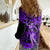Hawaii Hula Girl Women Casual Shirt Hibiscus Hawaii Tribal Tattoo Purple Version LT01 - Polynesian Pride