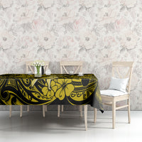 Hawaii Hula Girl Tablecloth Hibiscus Hawaii Tribal Tattoo Yellow Version LT01 - Polynesian Pride