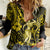 Hawaii Hula Girl Women Casual Shirt Hibiscus Hawaii Tribal Tattoo Yellow Version LT01 Female Yellow - Polynesian Pride