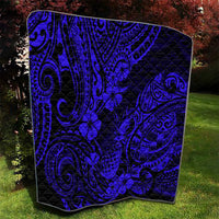 Hawaii Pineapple Quilt Paradise Flowers Pacific With Navy Blue Polynesian Tribal LT01 - Polynesian Pride
