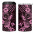 Hawaii Pineapple 4 in 1 Can Cooler Tumbler Paradise Flowers Pacific With Pink Polynesian Tribal
