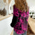 Hawaii Pineapple Women Casual Shirt Paradise Flowers Pacific With Pink Polynesian Tribal LT01 - Polynesian Pride