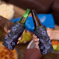 Hawaii Pineapple 4 in 1 Can Cooler Tumbler Polynesian Pattern Purple Version