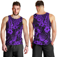 Hawaii Pineapple Men Tank Top Polynesian Pattern Purple Version LT01 - Polynesian Pride