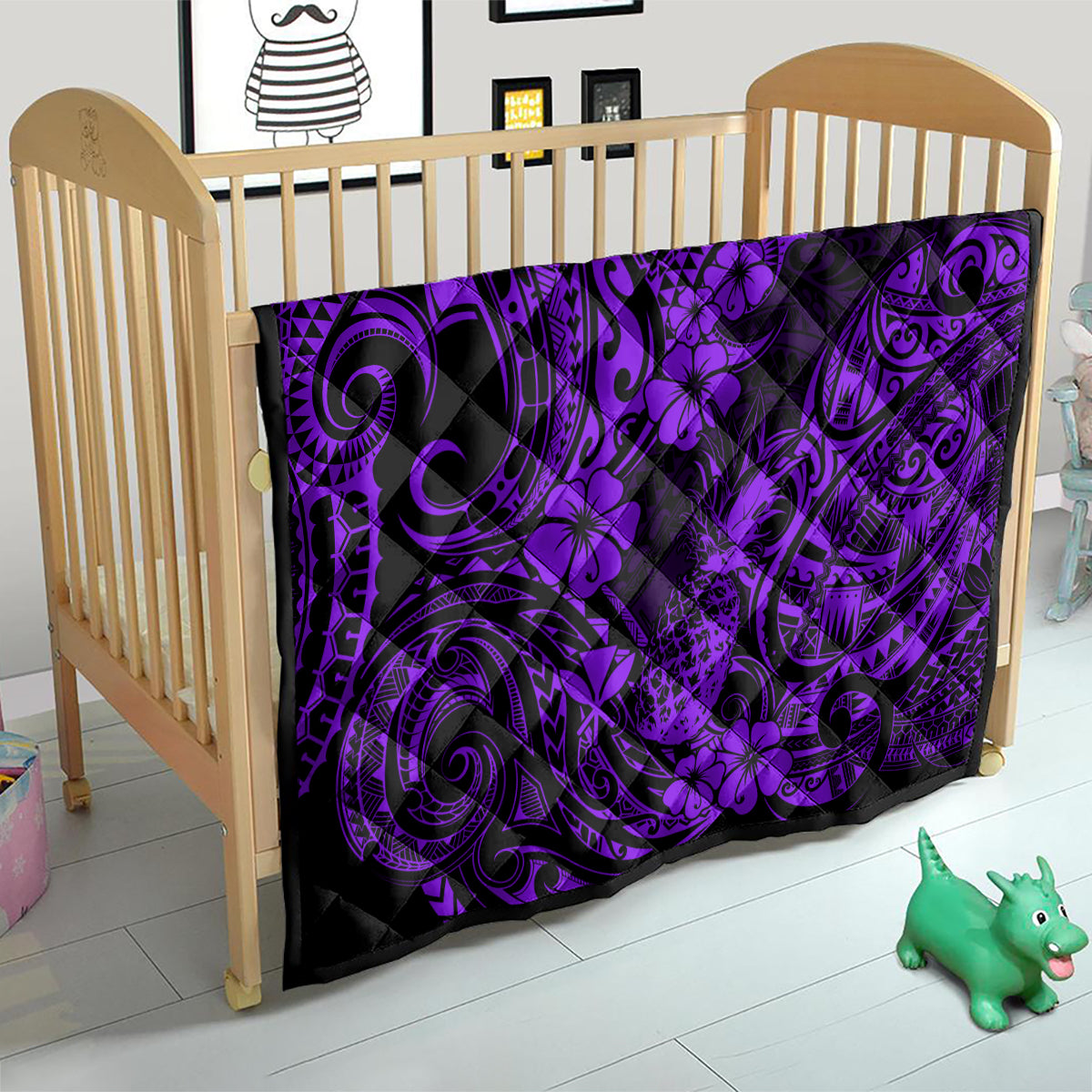 Hawaii Pineapple Quilt Polynesian Pattern Purple Version LT01 - Polynesian Pride