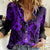 Hawaii Pineapple Women Casual Shirt Polynesian Pattern Purple Version LT01 Female Purple - Polynesian Pride