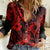 Hawaii Pineapple Women Casual Shirt Polynesian Pattern Red Version LT01 Female Red - Polynesian Pride