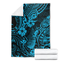 Hawaii Pineapple Blanket Polynesian Pattern Sky Blue Version LT01 - Polynesian Pride
