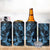Hawaii Pineapple 4 in 1 Can Cooler Tumbler Polynesian Pattern Sky Blue Version