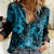 Hawaii Pineapple Women Casual Shirt Polynesian Pattern Sky Blue Version LT01 Female Blue - Polynesian Pride
