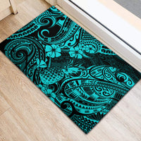 Hawaii Pineapple Rubber Doormat Polynesian Pattern Turquoise Version LT01 - Polynesian Pride