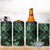 Hawaii Shaka Sign 4 in 1 Can Cooler Tumbler With Polynesian Hibiscus Green Unique
