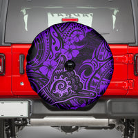 Hawaii Shaka Sign Spare Tire Cover Polynesian Pattern Purple Version LT01 - Polynesian Pride