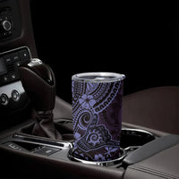 Hawaii Shaka Sign Tumbler Cup Polynesian Pattern Purple Version