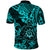 Hawaii Shaka Sign Polo Shirt Polynesian Pattern Turquoise Version LT01 - Polynesian Pride