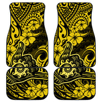 Hawaii Shaka Sign Car Mats Polynesian Pattern Yellow Version LT01 Yellow - Polynesian Pride