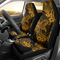 Hawaii Shark Car Seat Cover Polynesian Pattern Gold Version LT01 - Polynesian Pride