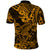 Hawaii Shark Polo Shirt Polynesian Pattern Gold Version LT01 - Polynesian Pride