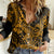 Hawaii Shark Women Casual Shirt Polynesian Pattern Gold Version LT01 Female Gold - Polynesian Pride
