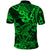 Hawaii Shark Polo Shirt Polynesian Pattern Green Version LT01 - Polynesian Pride