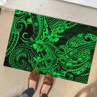 Hawaii Shark Rubber Doormat Polynesian Pattern Green Version LT01 - Polynesian Pride