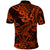 Hawaii Shark Polo Shirt Polynesian Pattern Orange Version LT01 - Polynesian Pride