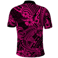 Hawaii Shark Polo Shirt Polynesian Pattern Pink Version LT01 - Polynesian Pride